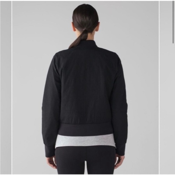 Lululemon Non-Stop Reversible Black Bomber Jacket - Picture 2 of 10
